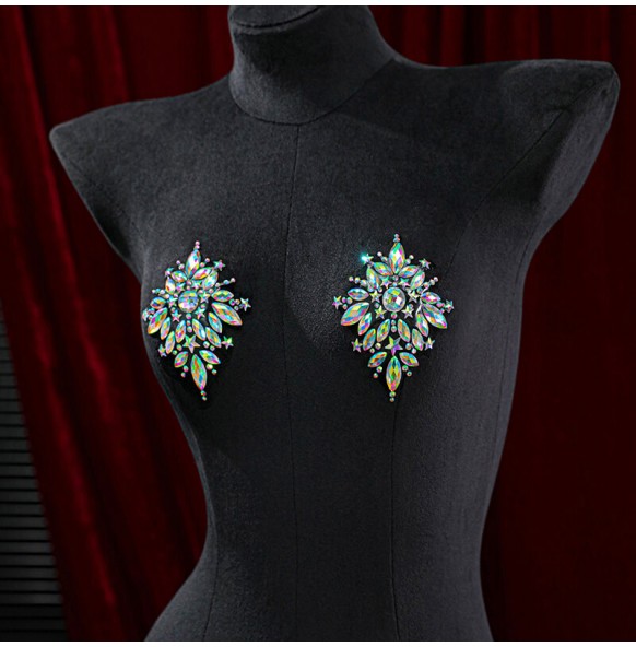 Feeetmoi - Sexy Girl Style Glimmering Diamond Nipple Stickers